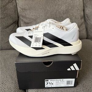 Adidas Adizero Evo SL White Black Sneakers